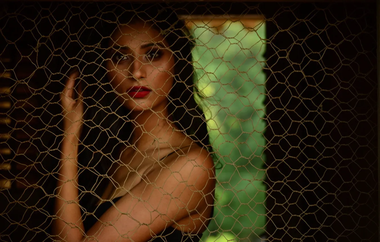 Photo wallpaper girl, hot, sexy, eyes, smile, beautiful, figure, model