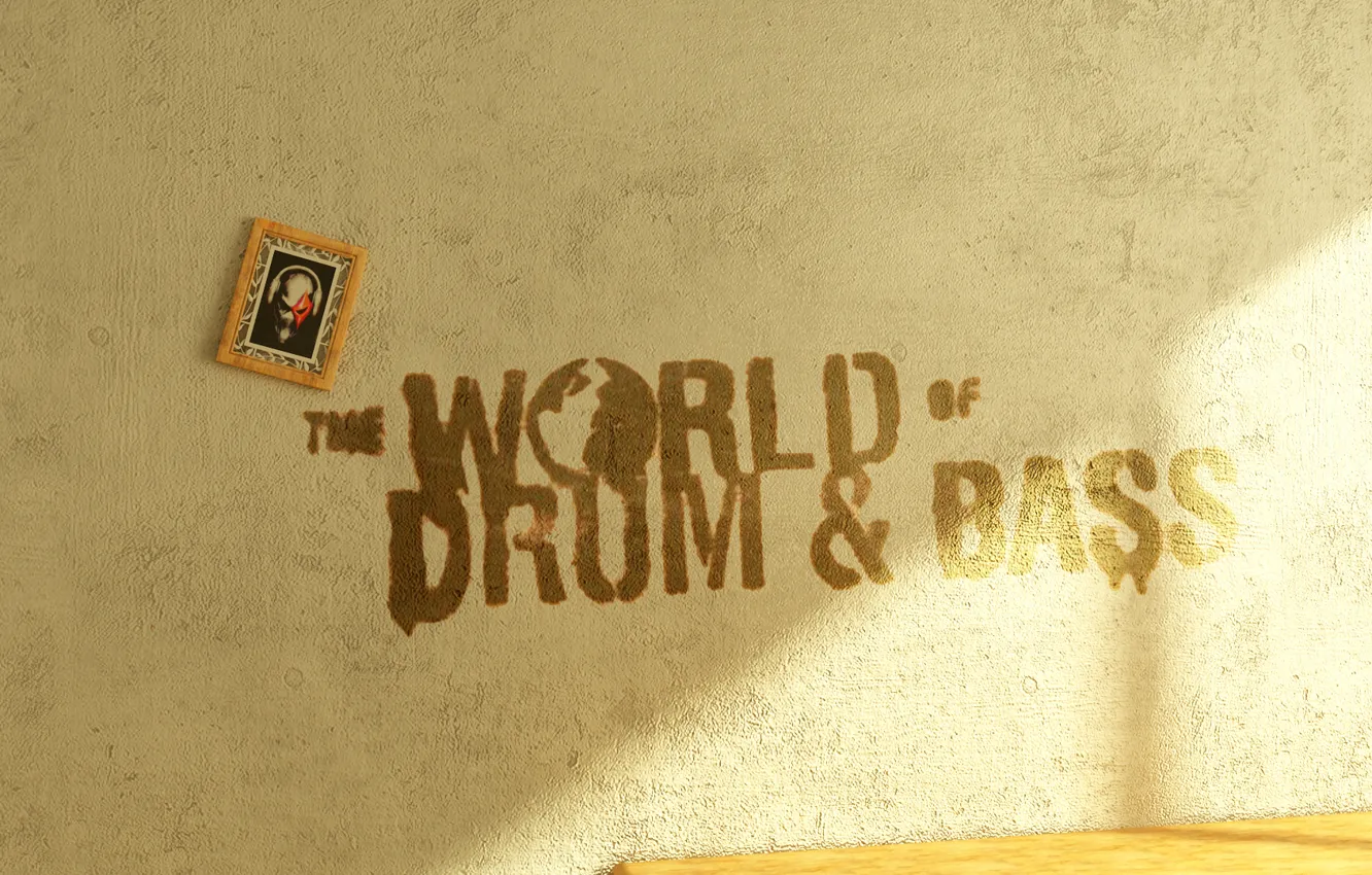 Photo wallpaper music, drum and bass, world dnb