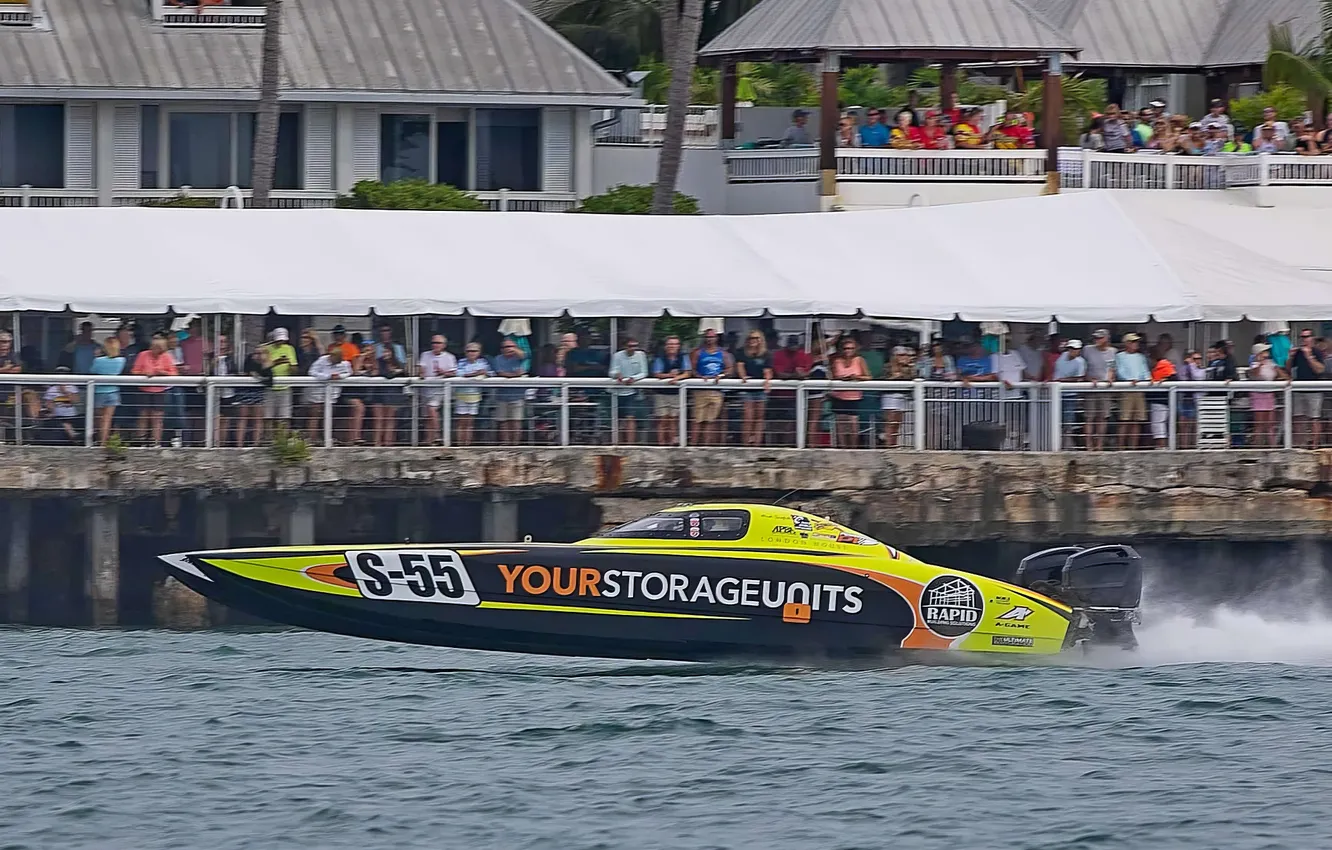 Photo wallpaper race, boat, speed