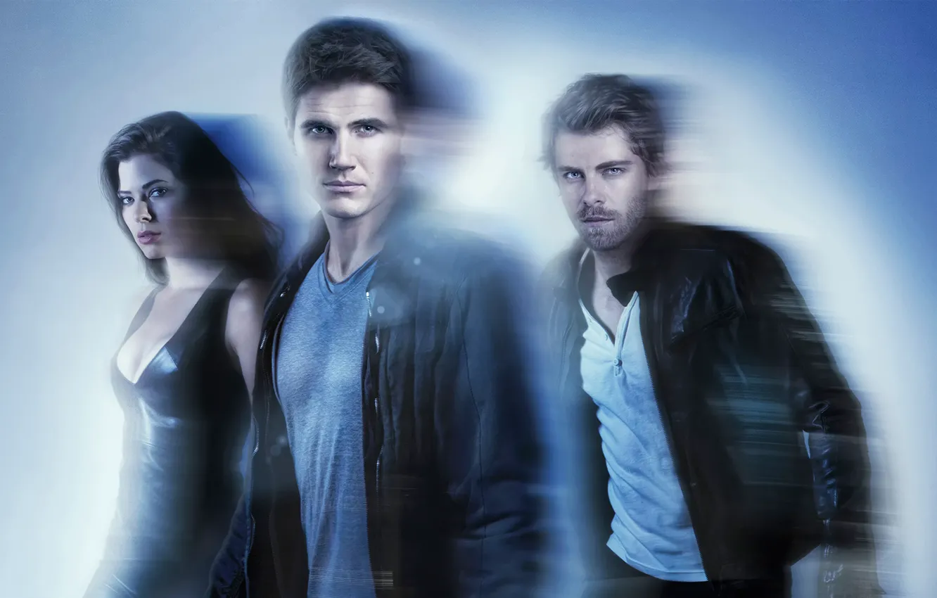 Photo wallpaper the series, Peyton List, The people of the future, The Tomorrow People, Robbie Amell, Luke …