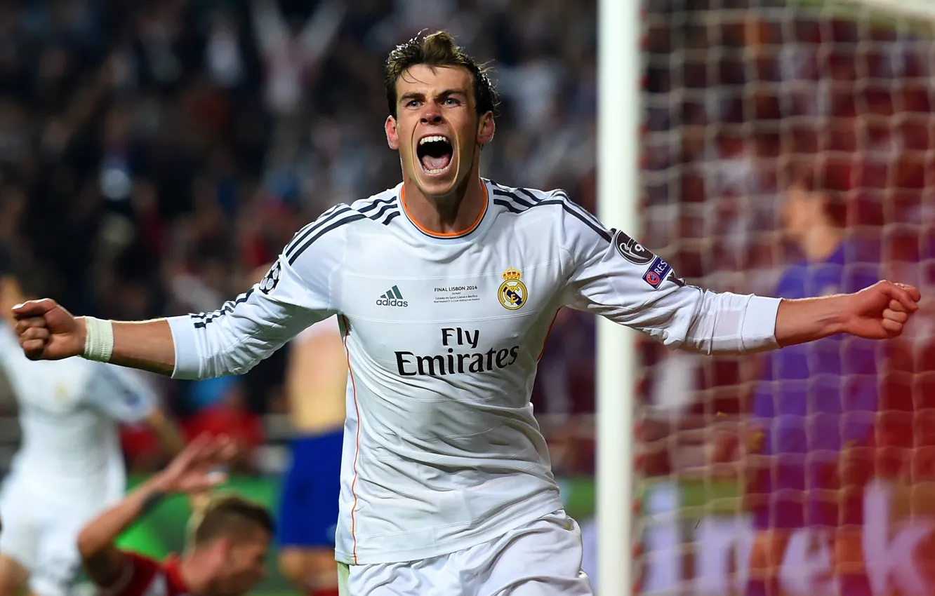 Photo wallpaper joy, the final, euphoria, goal, goal, Champions League, Champions League, Gareth Bale