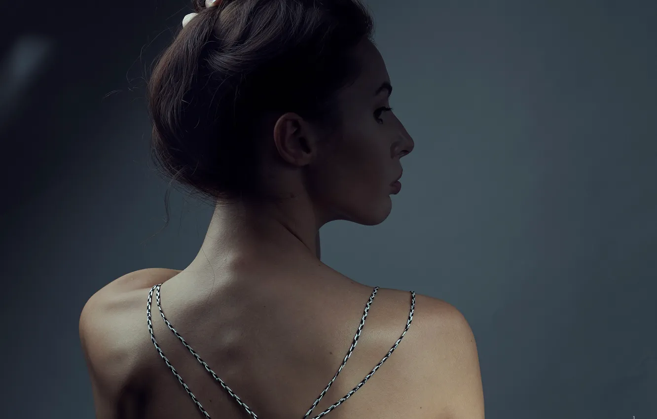 Photo wallpaper girl, hair, back, Max Solve