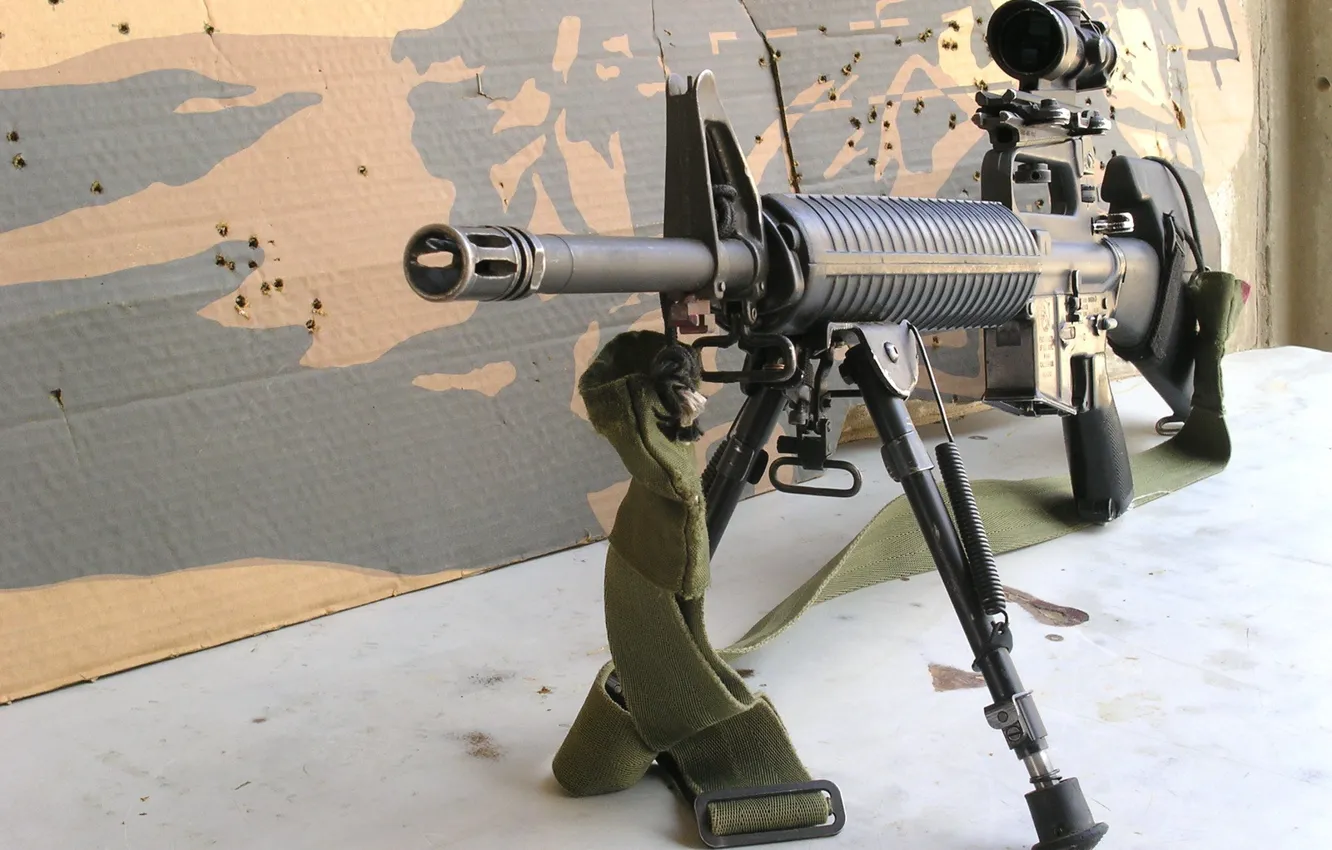 Photo wallpaper weapons, optics, strap, cardboard, sniper rifle
