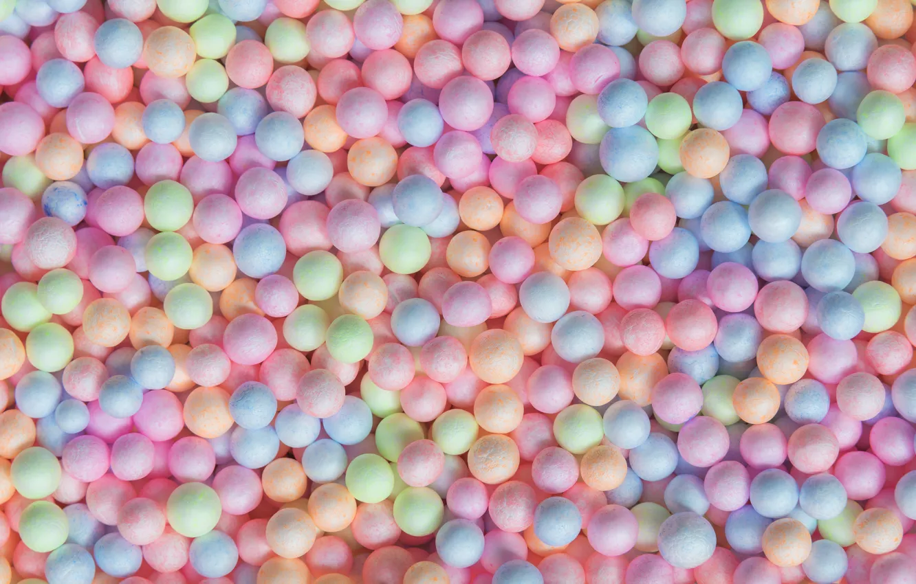 Photo wallpaper balls, background, colorful, candy, balls, pink, background, sweet