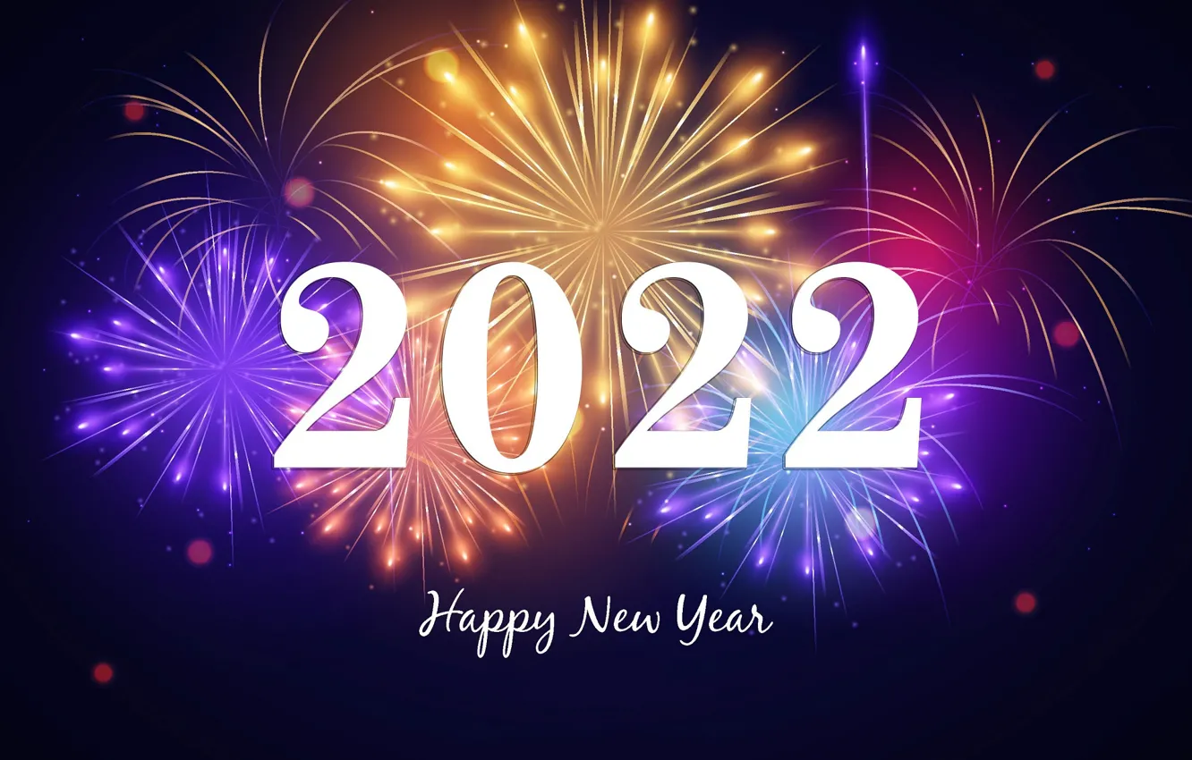 Photo wallpaper holiday, new year, salute, Happy New Year, flash, happy new year, Merry Christmas, 2022