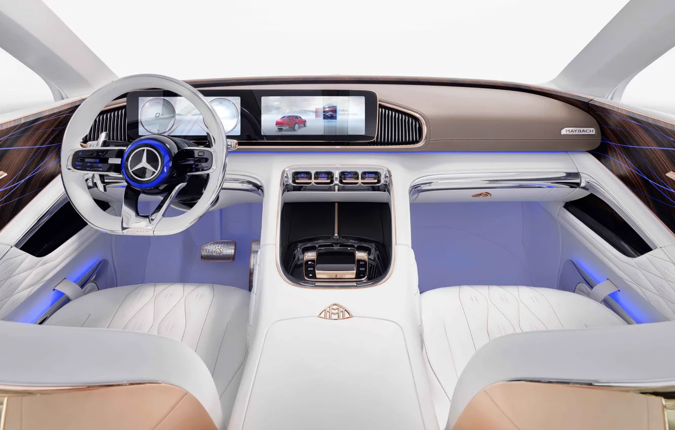 Photo wallpaper interior, Mercedes, Maybach, Mercedes, Maybach, salon, Vision Mercedes-Maybach Ultimate Luxury