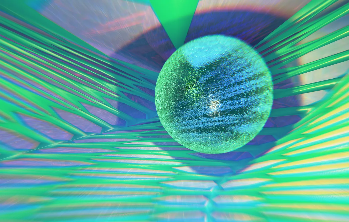 Photo wallpaper wallpaper, color, abstraction, mint, geometric, blender3d, 3dart, freeart