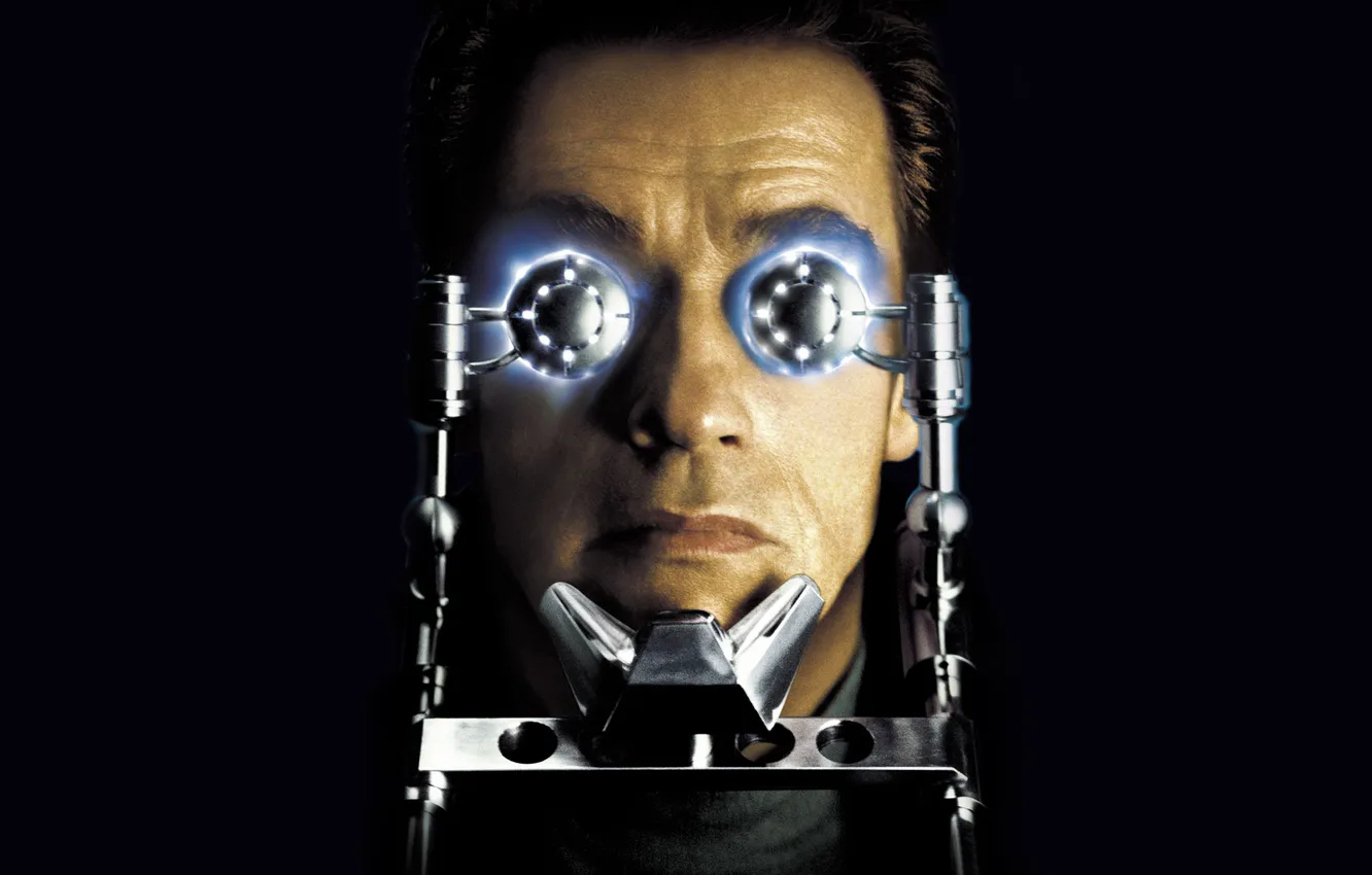 Photo wallpaper black background, Arnold Schwarzenegger, Arnold Schwarzenegger, The sixth day, The 6th Day