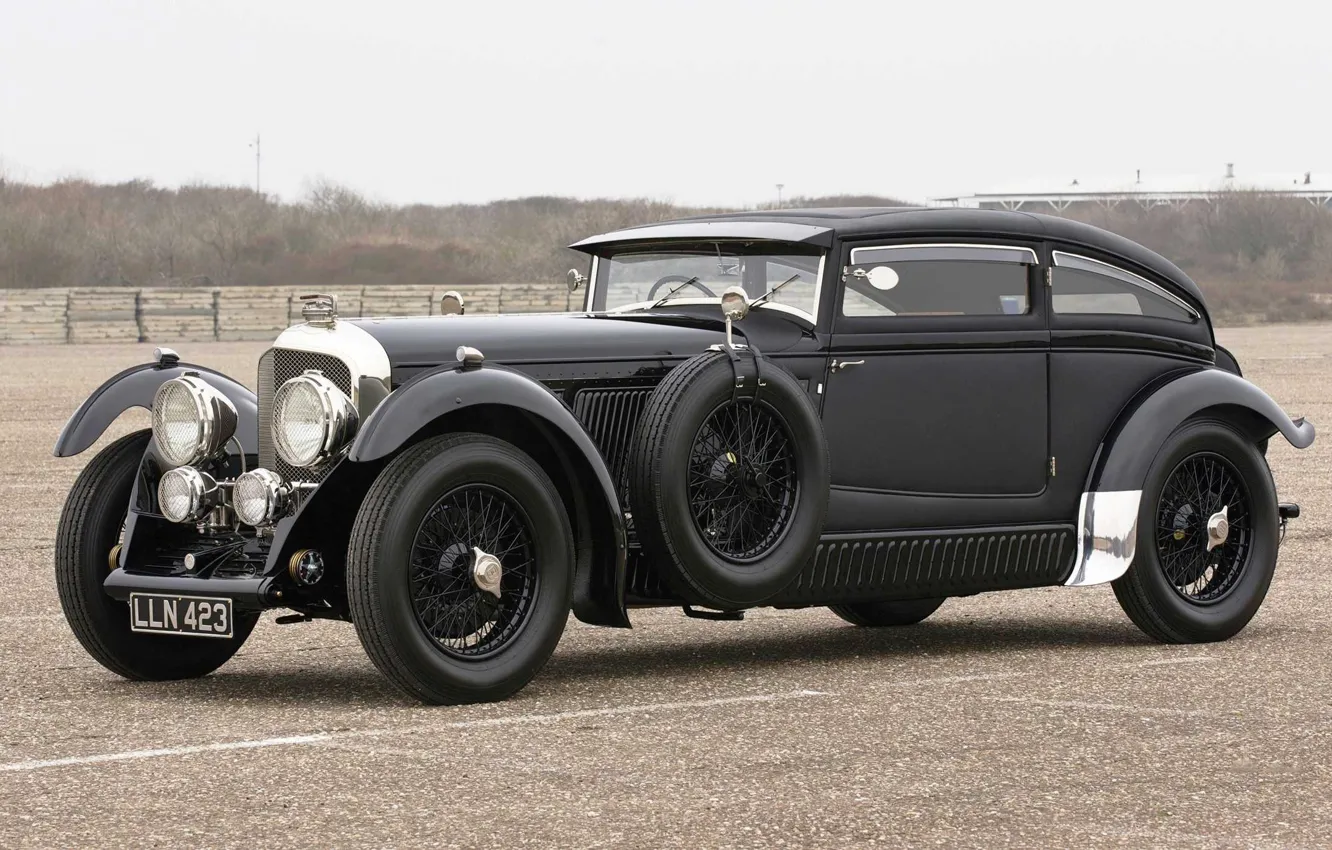 Photo wallpaper Bentley, 1931, 1930, Speed 6, Front Side, Bentley Speed Six, Speed Six, Blue Train