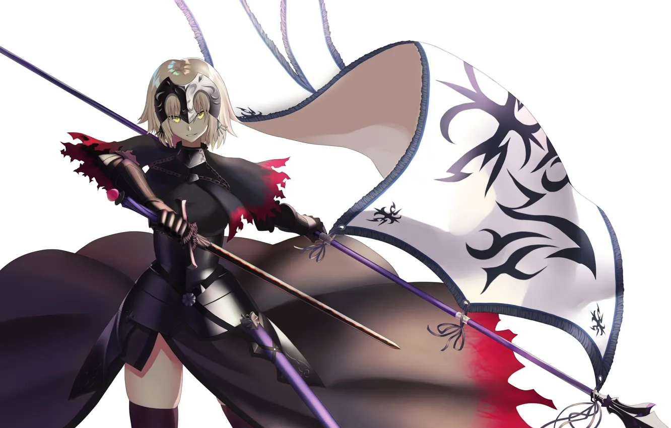 Photo wallpaper girl, anime, flag, Fate / Grand Order, The destiny of a great campaign