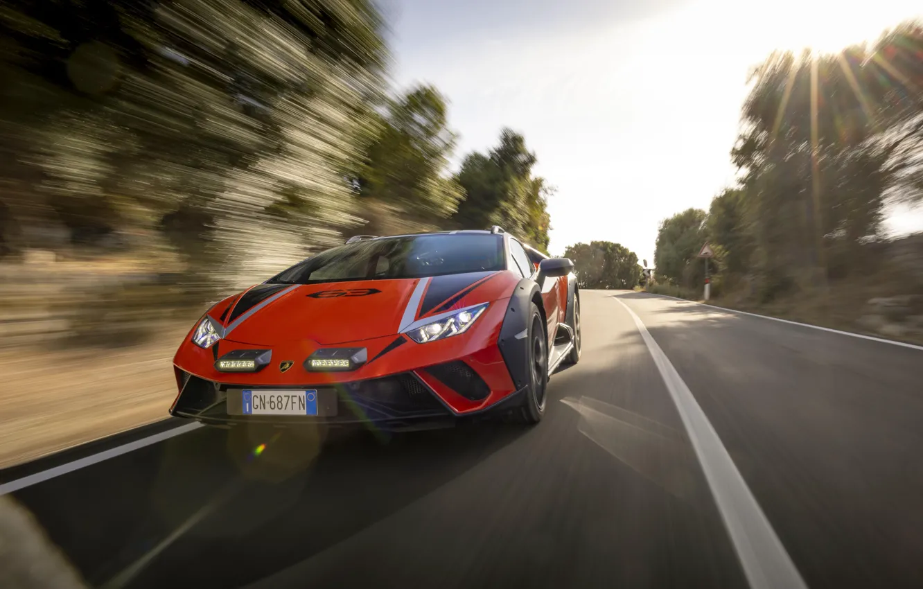 Photo wallpaper Lamborghini, supercar, drive, Huracan, Lamborghini Huracan Sterrato