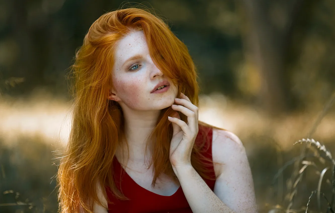 Photo wallpaper girl, portrait, Marie