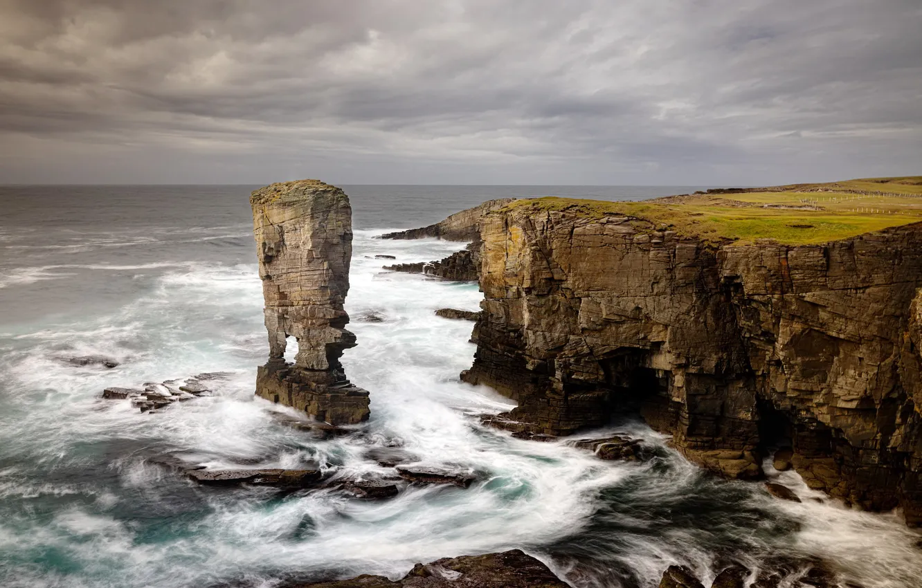 Photo wallpaper sea, rocks, shore