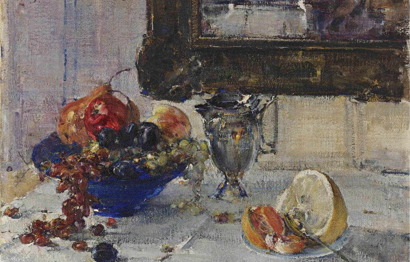 Photo wallpaper picture, 1923, Still life with Grapefruit, Nicholas Feshin, Nikolai Fechin