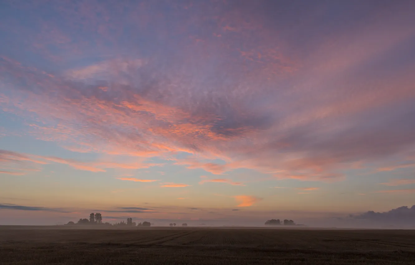 Photo wallpaper the sky, clouds, landscape, nature, horizon