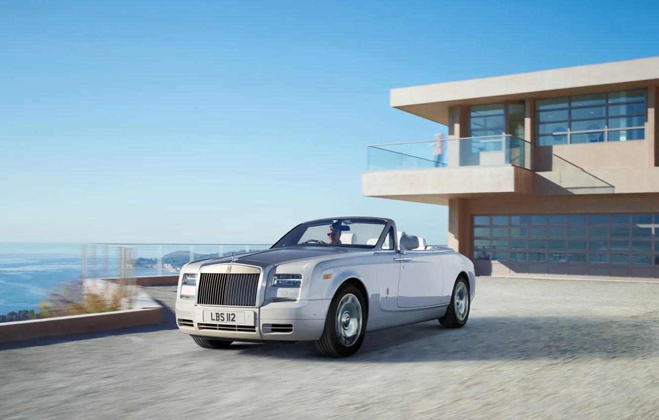 Photo wallpaper landscape, Rolls-Royce, convertible, limousine, rolls Royce