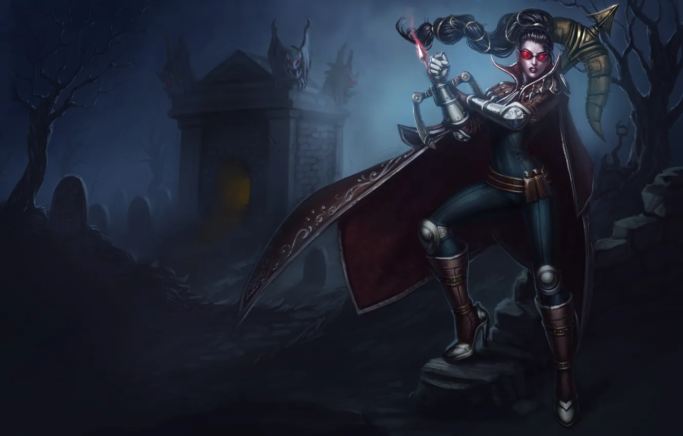 Photo wallpaper LoL, Vayne, The Night Hunter