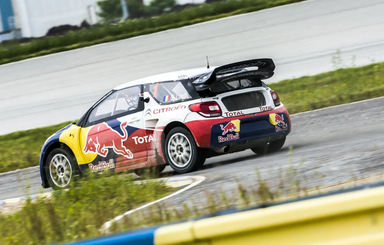 Photo wallpaper Auto, Speed, Race, Citroen, Citroen, Car, Red Bull, DS3