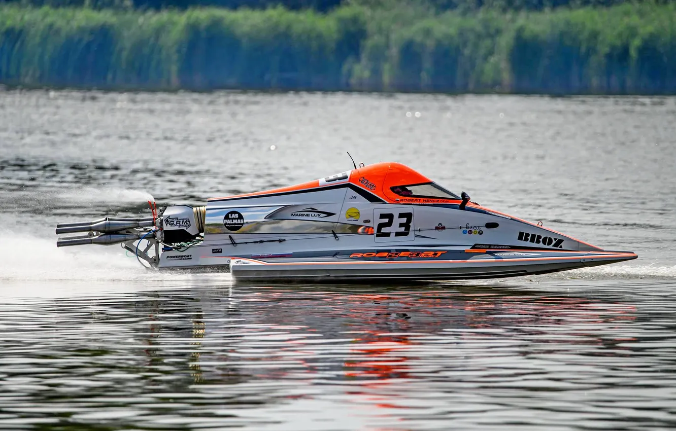 Photo wallpaper race, boat, speed