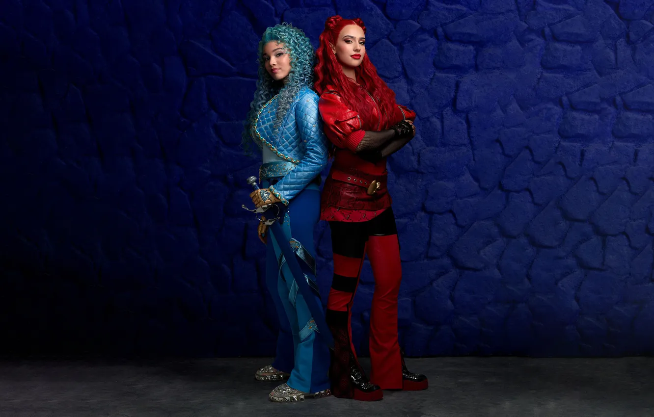 Photo wallpaper movies, 2024 Movies, Descendants: The Rise of Red, Kylie Cantrall, Malia Baker