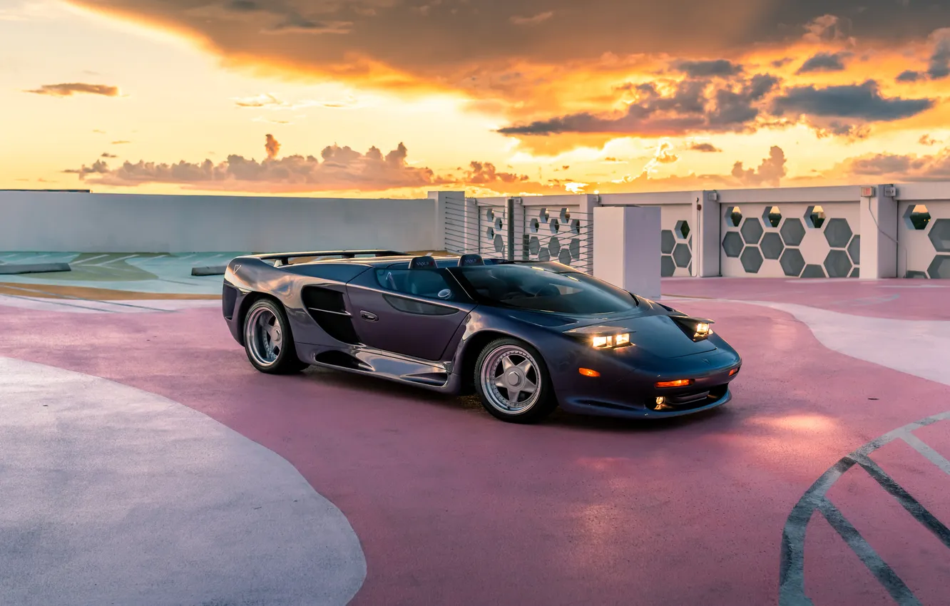 Photo wallpaper Roadster, Vector, supercar, supercar, Vector, 1993, Vector Motors Corporation, WX3
