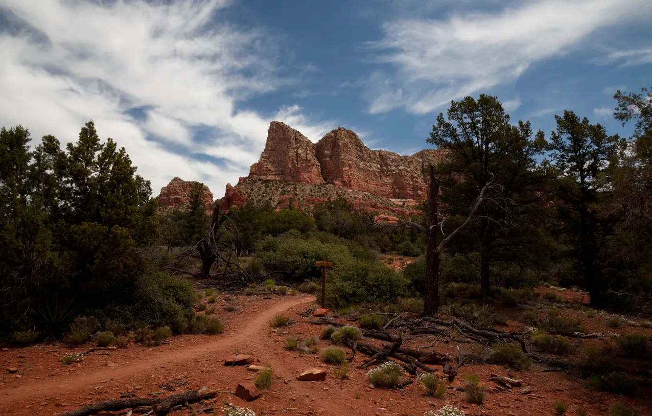 Photo wallpaper mountains, nature, photo, rocks, USA, Arizona, Sedona