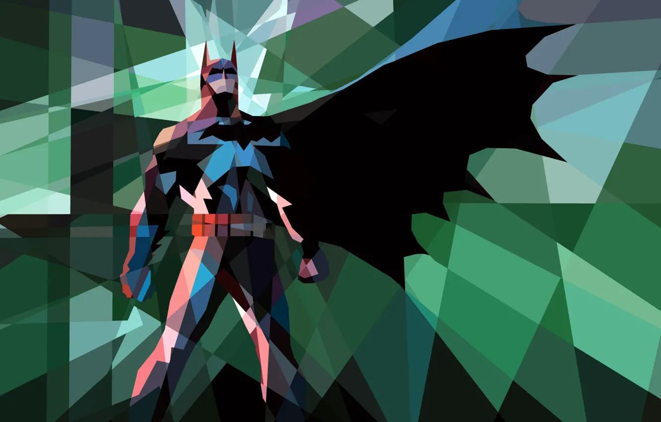 Photo wallpaper mosaic, batman, Batman, mosaic
