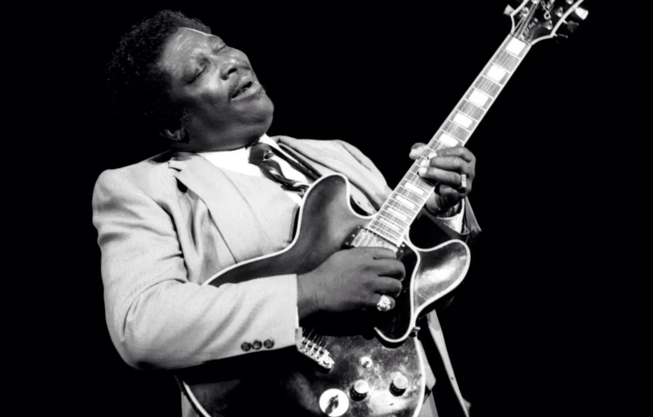 Photo wallpaper songwriter, Riley B. King, BB King, Electric blues, American blues guitarist