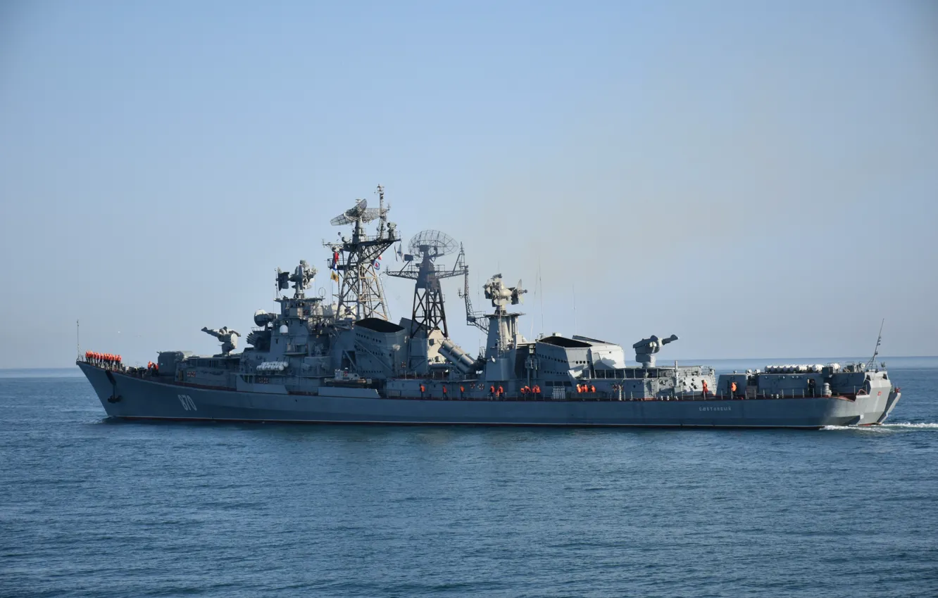 Photo wallpaper The black sea, Quick-witted, project 61, patrol