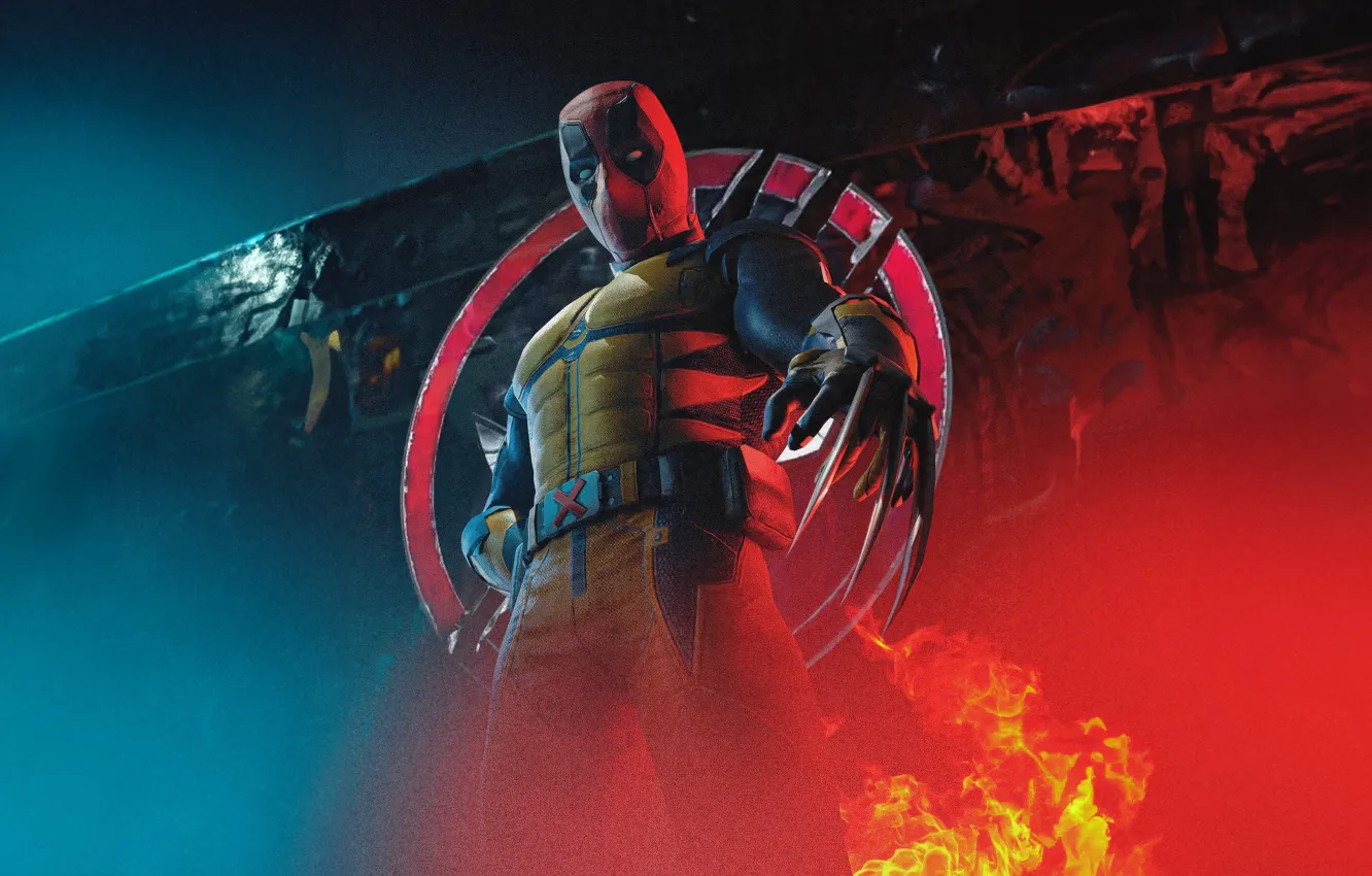 Photo wallpaper chaos, Deadpool, claws