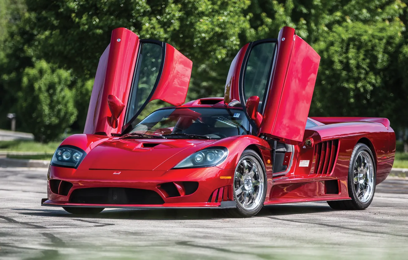 Photo wallpaper lights, the door, Saleen, supercar, 2005, Twin Turbo, SALEEN S7 Twin Turbo