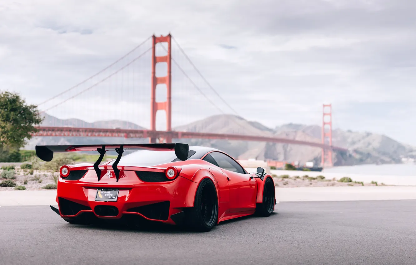 Photo wallpaper car, Ferrari, Supercar