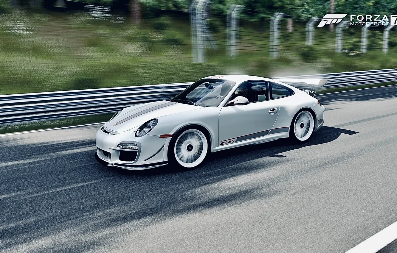 Photo wallpaper HDR, Porsche, game, FM7, UHD, Forza Motorsport 7, XBox One X, GT 3 RS 4.0