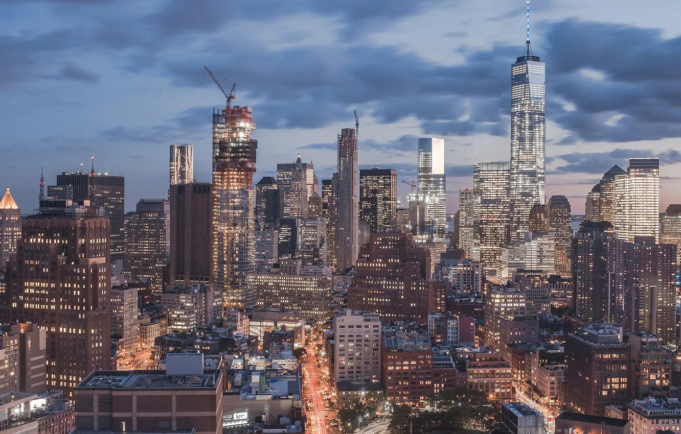 Photo wallpaper New York, skyscrapers, USA