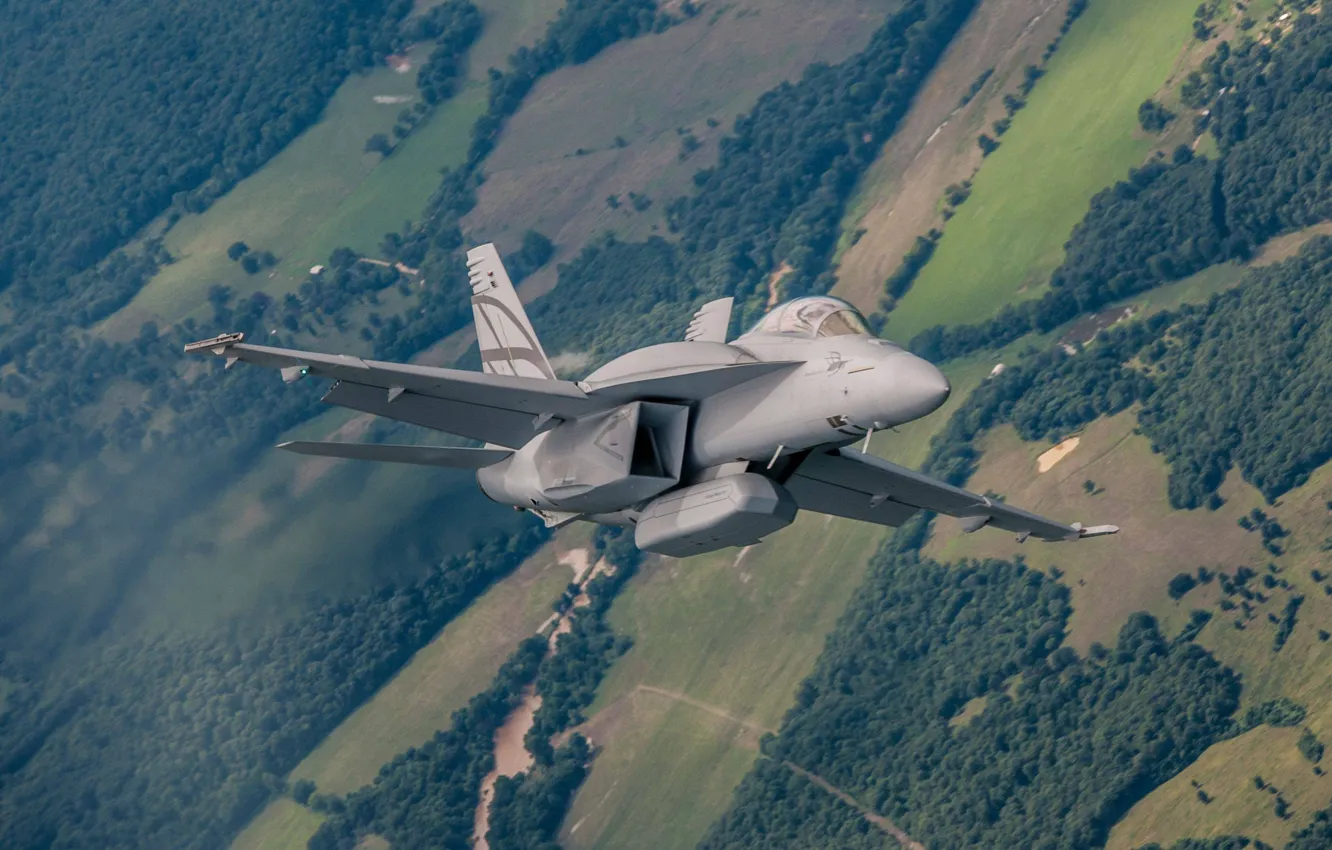 Photo wallpaper flight, earth, fighter, bomber, Super Hornet, F/A-18E/F, deck