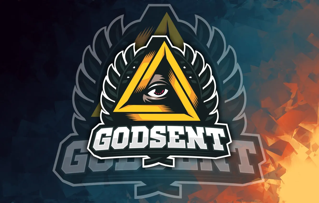 Photo wallpaper logo, Counter-Strike, Team, csgo, Global Offensive, cs go, Esports, godsent