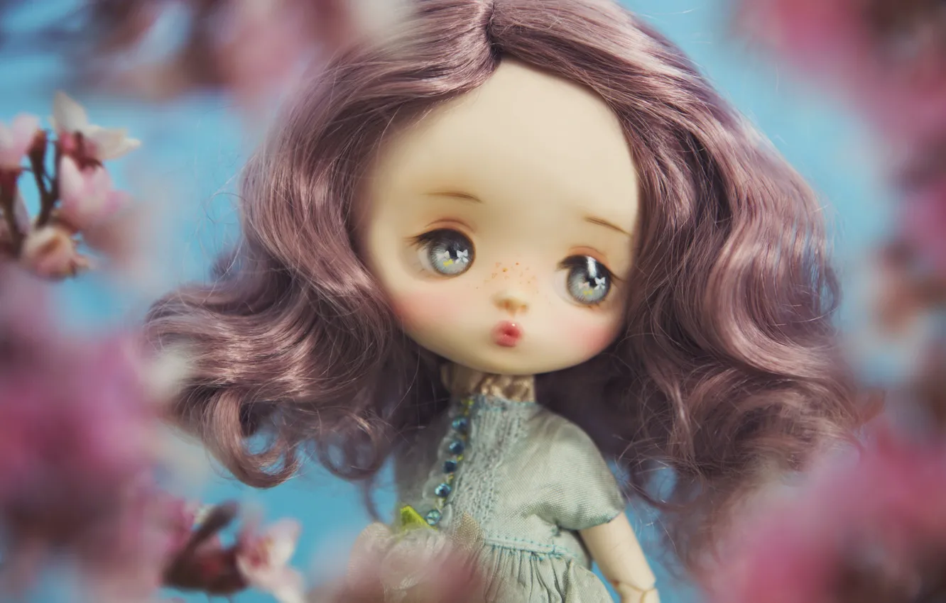 Photo wallpaper hair, toy, doll