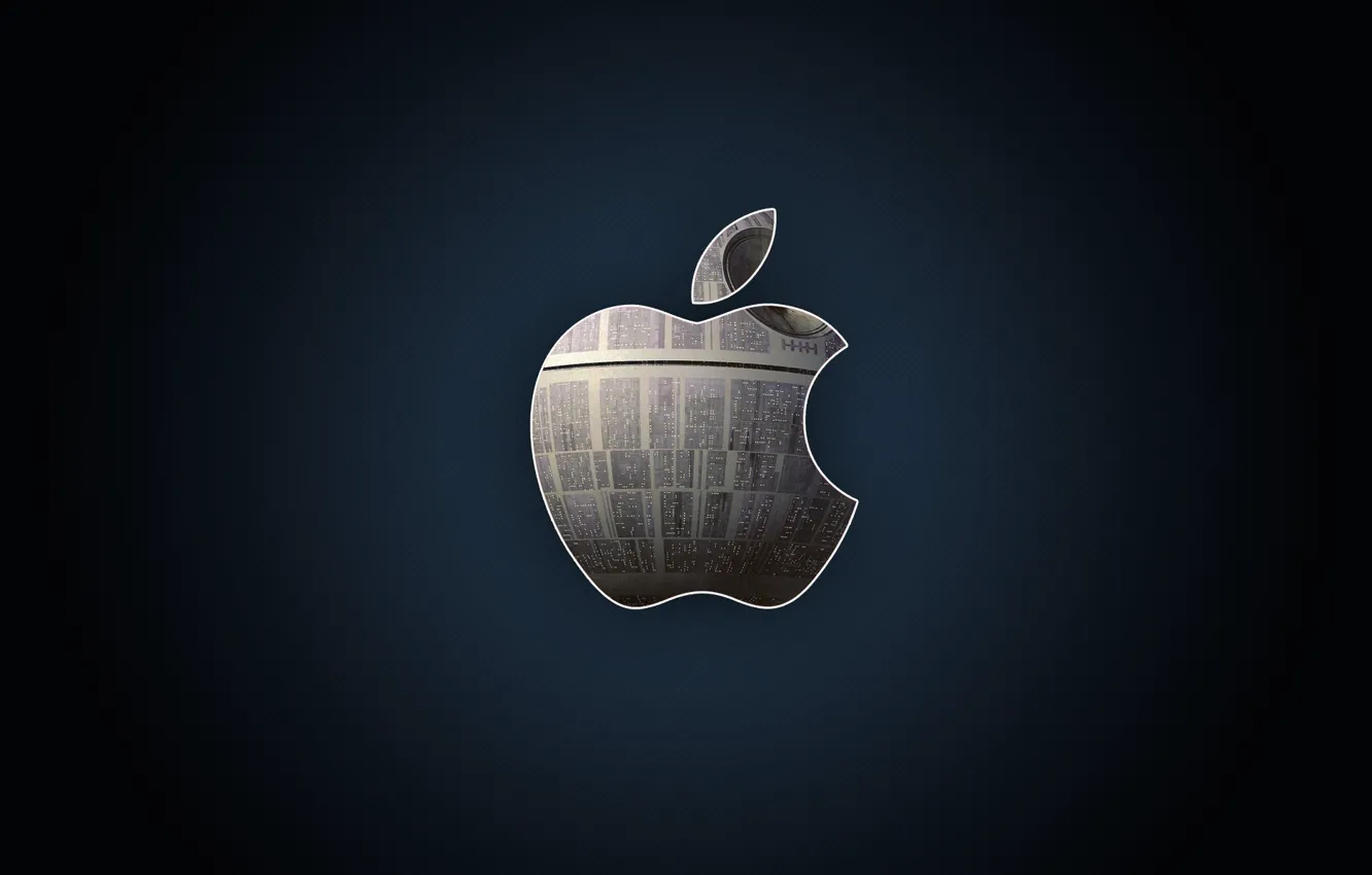 Photo wallpaper metal, apple, Apple, logo, hi-tech