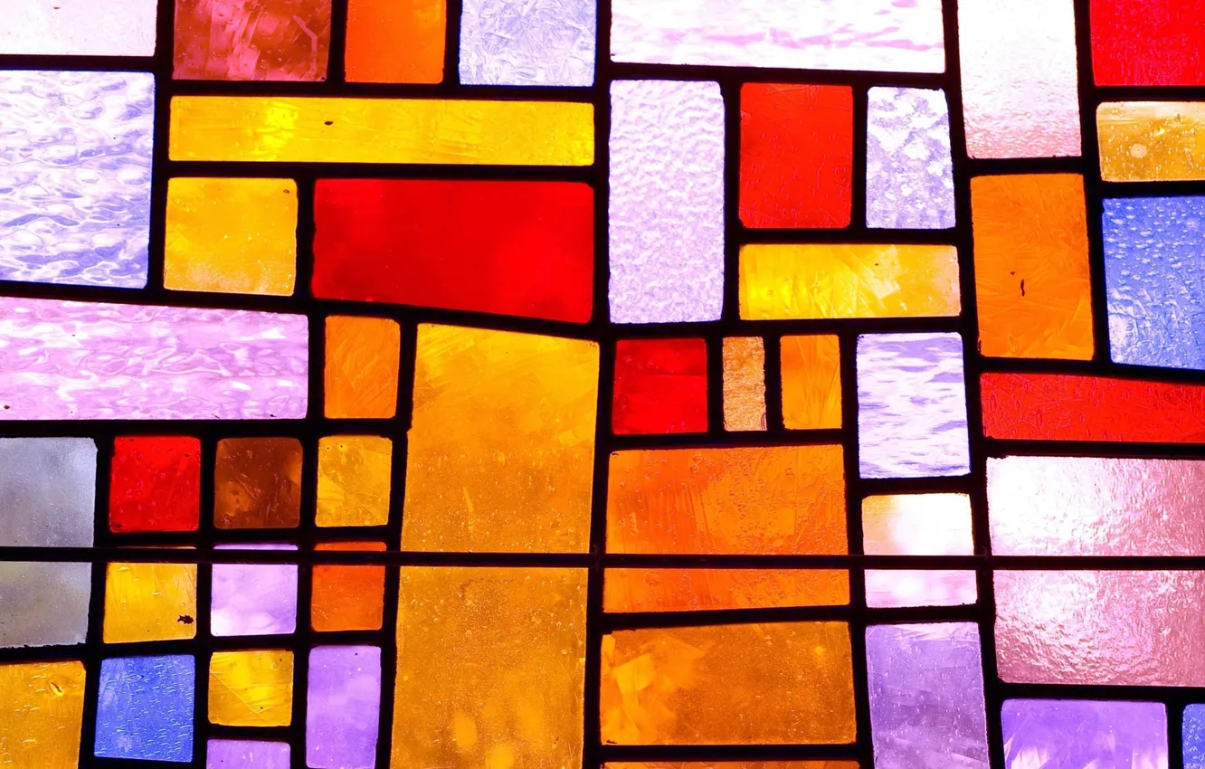 Photo wallpaper glass, light, Wallpaper, texture, cell, stained glass