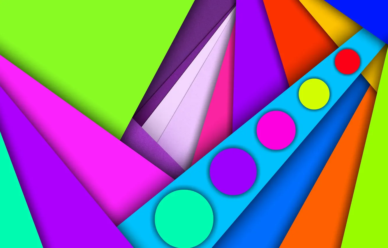 Photo wallpaper circles, color, figure, layer