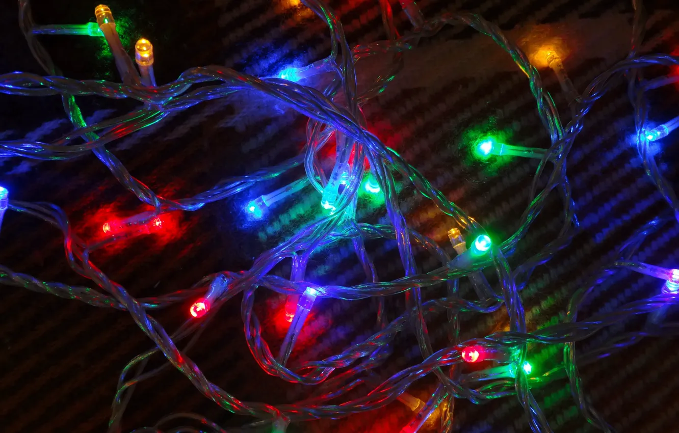 Photo wallpaper lights, garland, LED