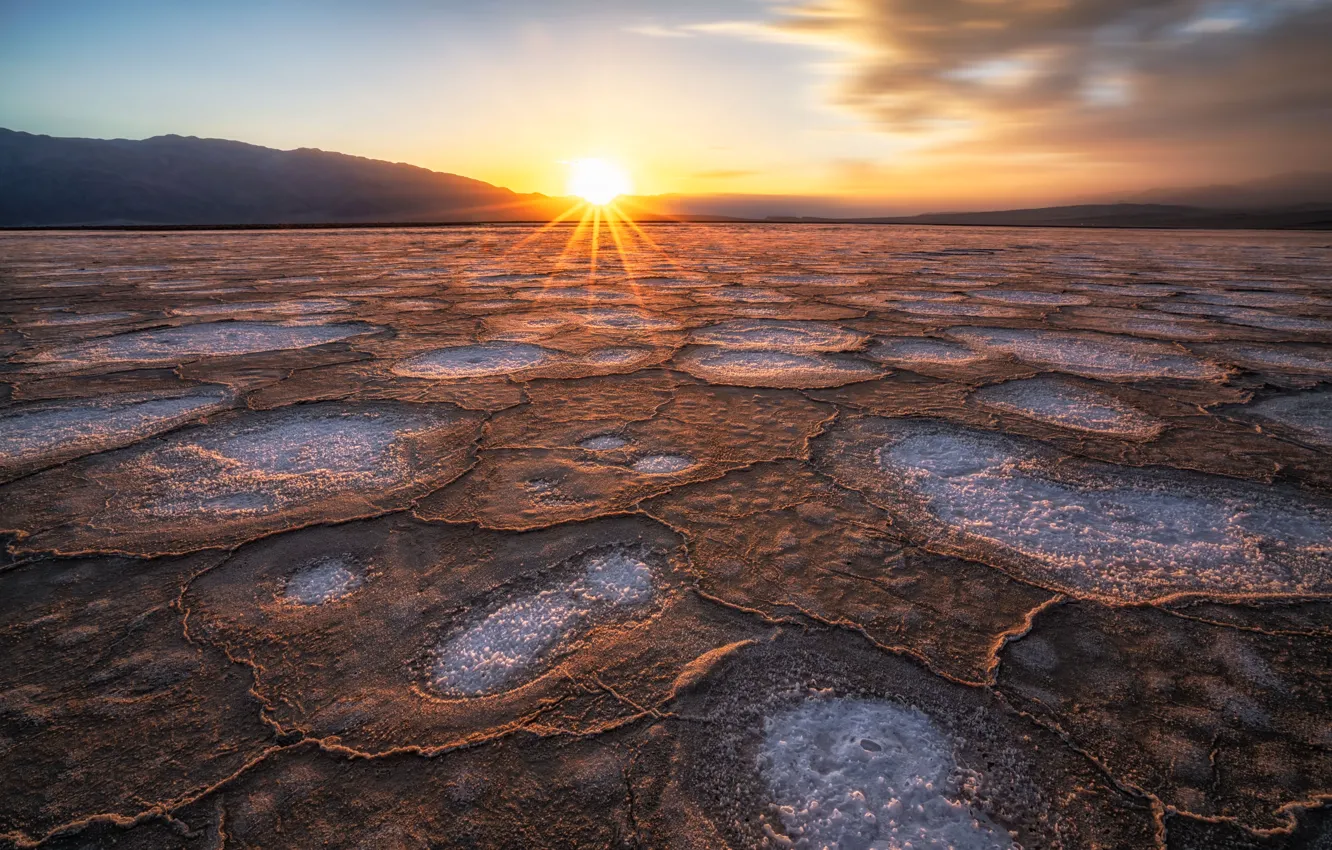 Photo wallpaper nature, Death Valley National Park, Salt Flats
