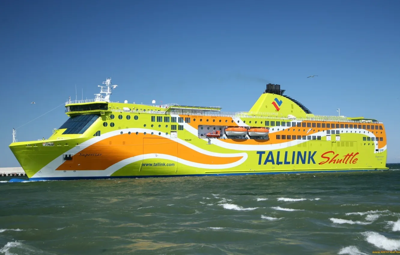 Photo wallpaper sea, mood, ship