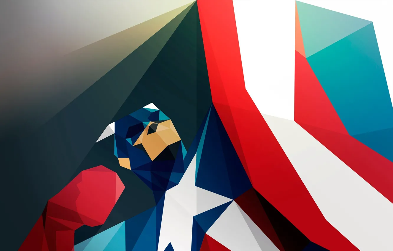 Photo wallpaper superhero, Captain America, Captain America