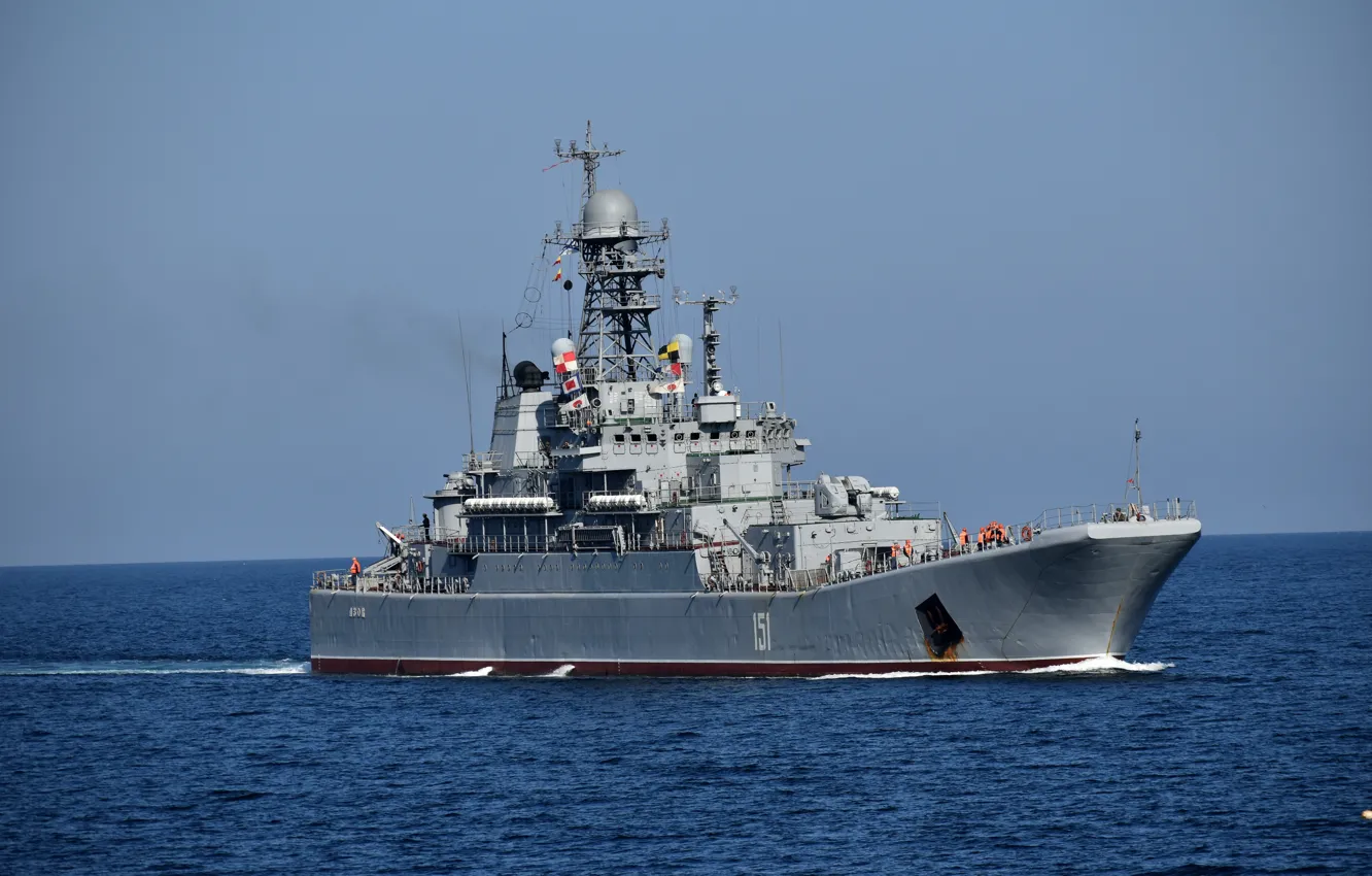 Photo wallpaper ship, large, Azov, landing, the project 775