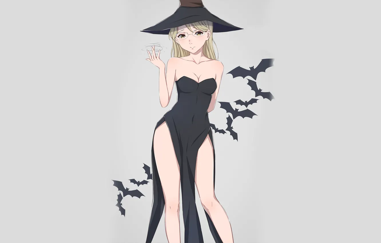 Photo wallpaper girl, witch, Halloween, Form voice, You No Katachi