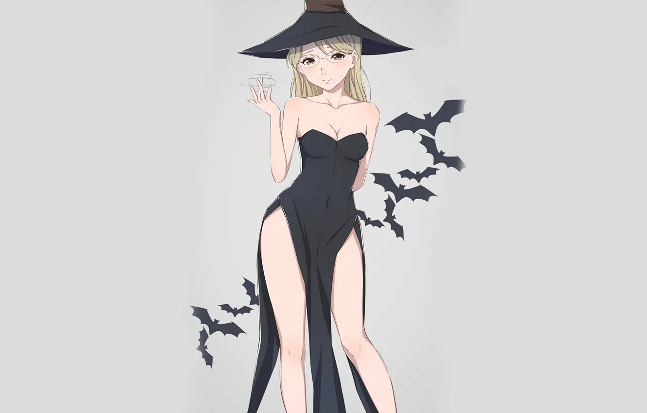 Photo wallpaper girl, Halloween, witch, Form voice, You No Katachi