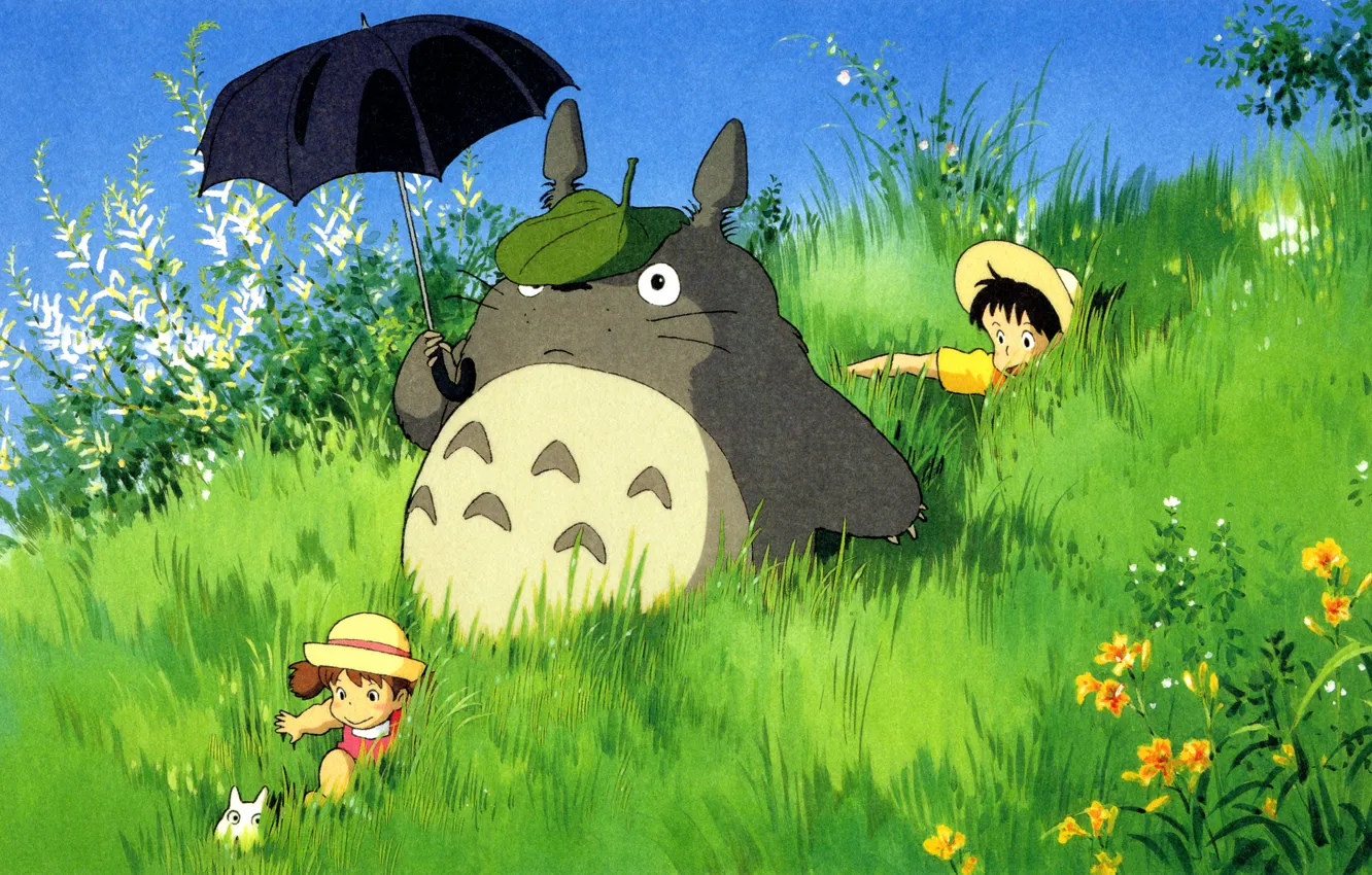 Photo wallpaper Totoro, My neighbor Totoro, Tototo, My neighbor totoro