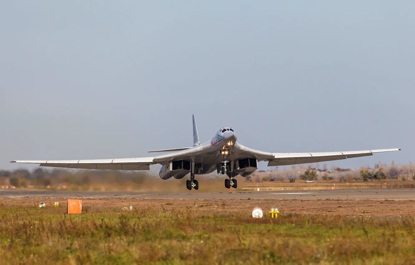 Photo wallpaper bomber, strategic, The Tu-160, Engels, Airbase