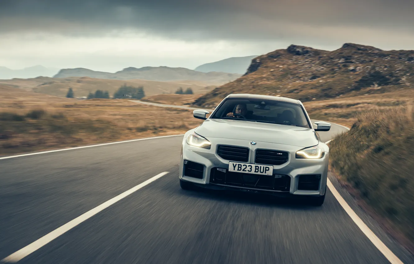 Photo wallpaper car, BMW, headlights, M2, BMW M2, G87, 🤢